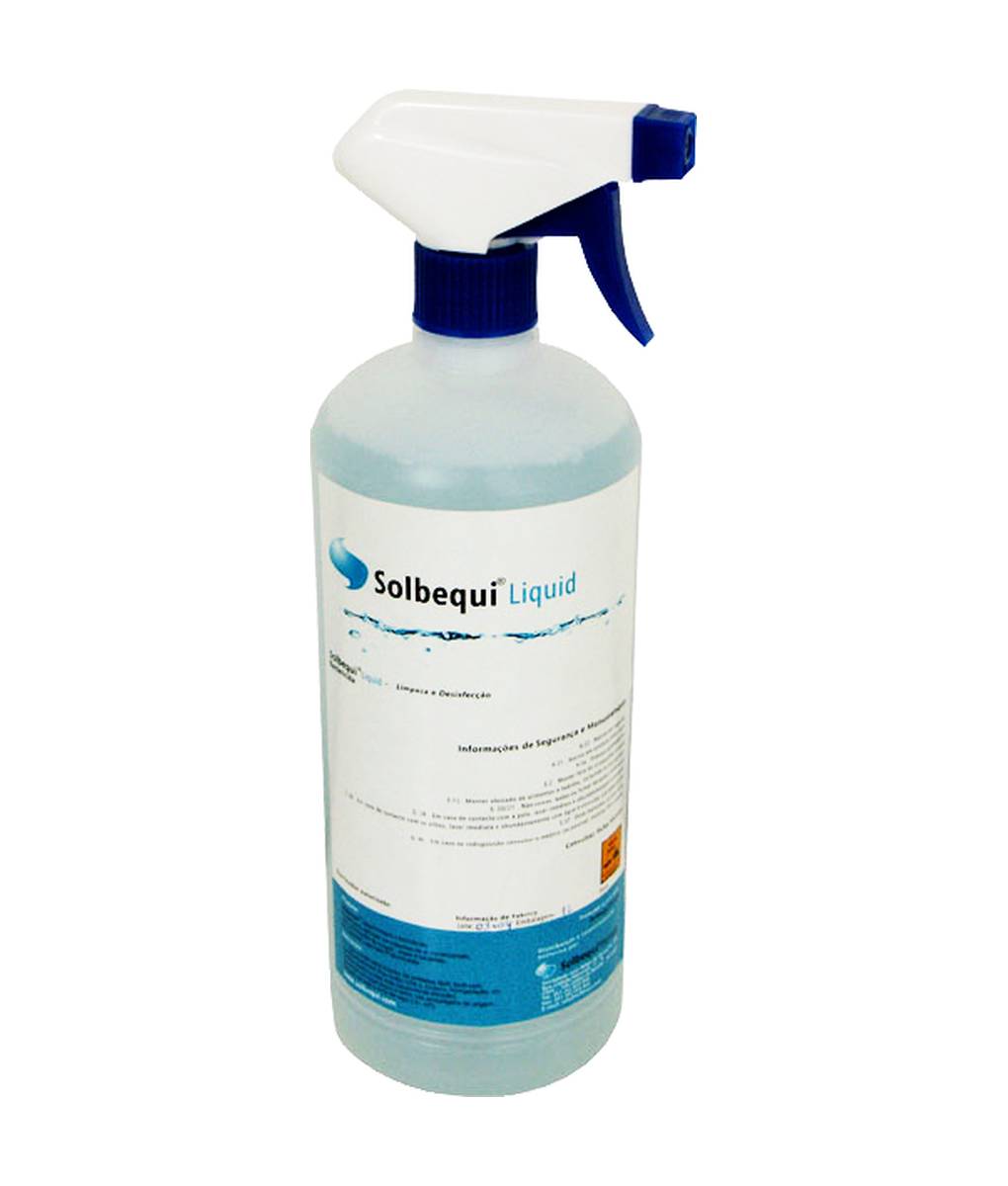 Produto de Limpeza e Desinfecção em Spray Solbequi (1L.). - Produto de elevada eficácia, não corrosivo e não oxidante. www.haiceland.com