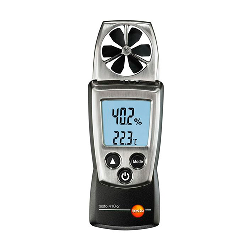 Anemómetro de Molinete com Medição de Humidade Integrada e Termómetro de Ar NTC acoplado Testo410-2 - Haiceland. Saiba mais em www.haiceland.com