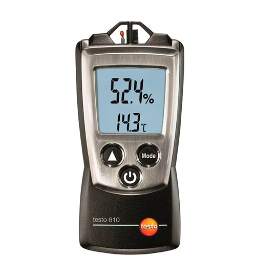 Medidor de Humidade e Temperatura Ambiente Testo610 - Haiceland. Conheça a ampla Gama e produtos de medição Testo. Saiba mais em www.haiceland.com