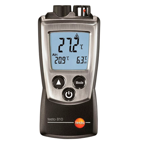 Medidor de Temperatura Ambiente e Superfície por IR Testo810 - Haiceland. Não perca a oportunidade de conhecer a Gama e produtos de medição Testo.