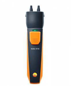 Manómetro de Pressão Diferencial para Smartphone Testo 510i com tecnologia de medição profissional e manuseamento através de smartphone ou tablet